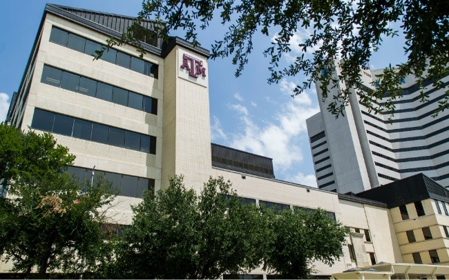 Outside view of dental school building