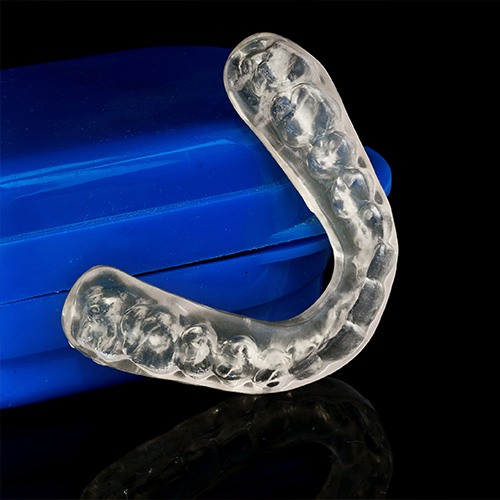 Clear occlusal guard for bruxism
