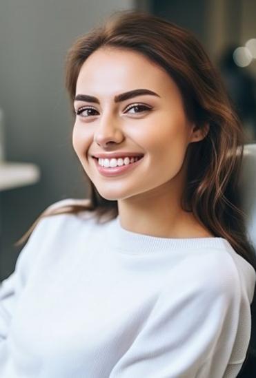 a patient smiling after a dental visit