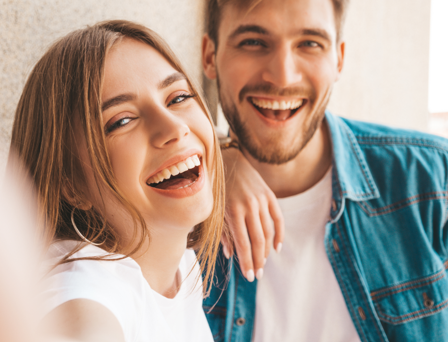 Smiling couple